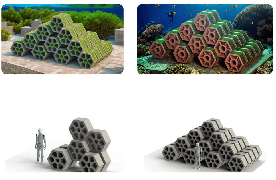 Eco cement reef